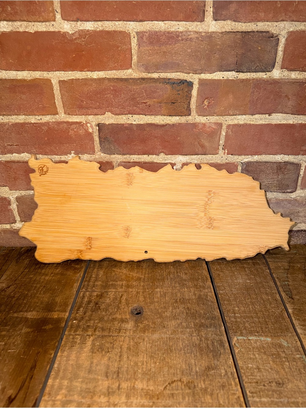 Totally Bamboo Puerto Rico Shaped Cutting Board Charcuterie Serving Tray